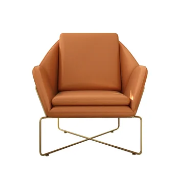 Wyj Nordic Желязо Art Sofa Leisure Single Fashion Chair Studio Coffee Shop Модерен минималистичен дизайнер